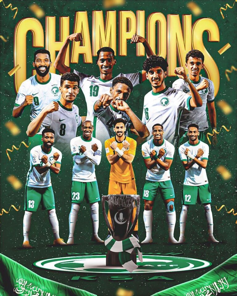 المنتخب السعودي يتوج بكأس آسيا تحت 23 عاما للمرة الأولى